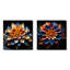 Hindouisme Mandala Lotus Meditation - Ensemble de 2 collages de l'hindouisme carré-829439987-829439980