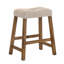 Ensemble de 2 tabourets de comptoir rustiques, tabourets de bar en bois sans dossier de 25 pouces