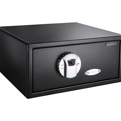 0.79 Cu Ft Biometric Safe Box, Advanced Fingerprint Lock, 120 User Capacity, Black, Steel, Resists Unauthorized Entry, Silent, Emergency Backup Key Ft, Access In 2.5 Sec, Users, - Build, Silent Mode,
