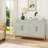 Dieks 48" Sideboard Storage Cabinet with Gold Trim-1945102429