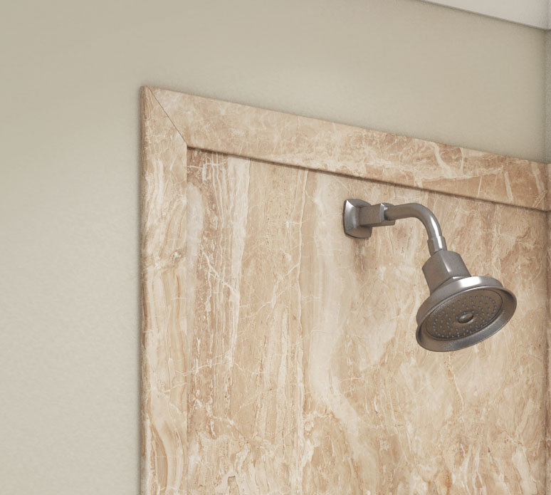 FlexStone 3" x 95" Standard Trim with 3/8" Lip in Alaskan Ivory, Alaskan Ivory