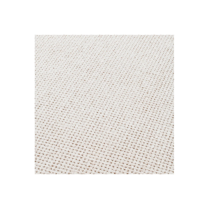Fauteuil Novelle en rayonne / viscose blanc cassé / noir Novelle