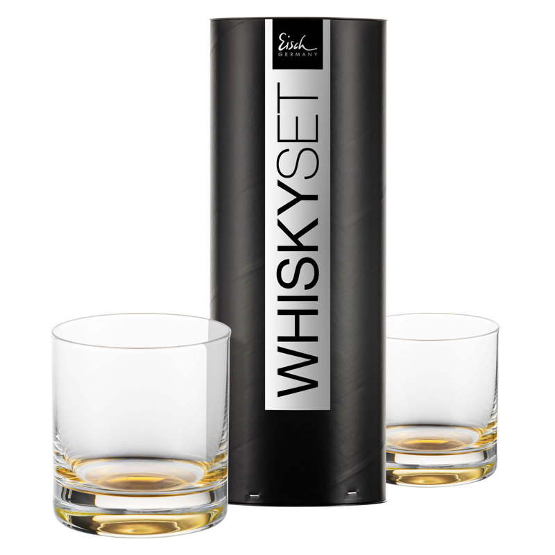 Endsley 400ml Whiskey Glass Set, Gold