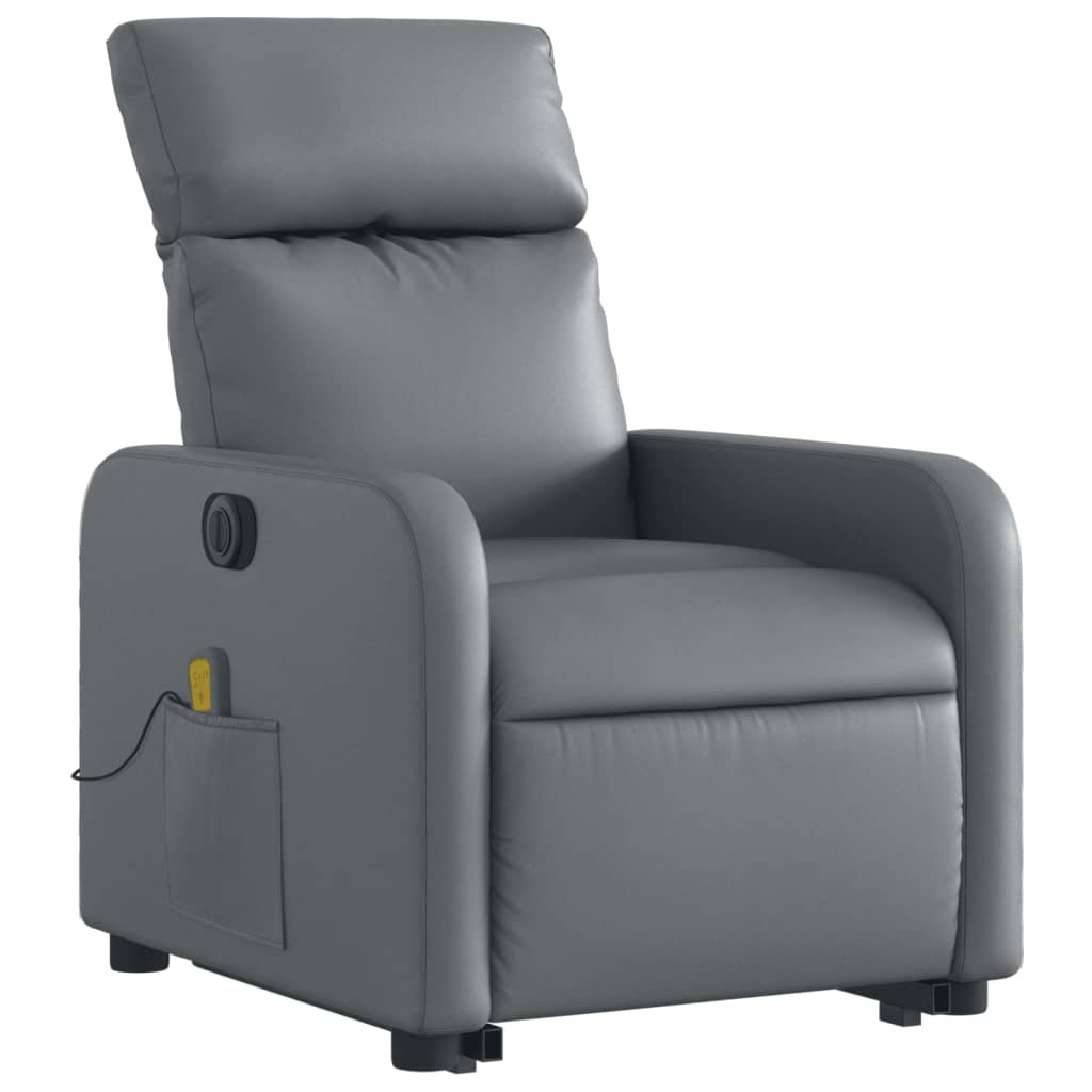 Vidaxl Massagesessel Mit Aufstehhilfe Elektrisch Kunstleder 95.5x66x89.5