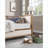 Twin Daybed with Nailhead Trim, Beige Fabric & Light Oak Solid Pine Frame | Beige | Solid Wood