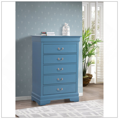 Commode Louis Phillipe, bleu sarcelle