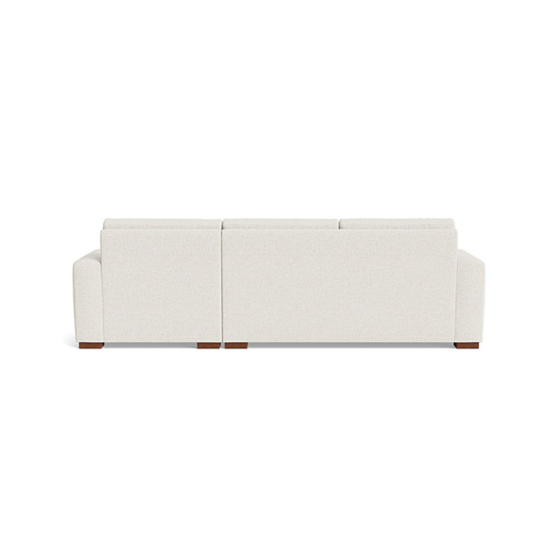 Couch Potato Chaise Sectional, Right Hand Facing, Performance Velvet - Ivy