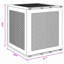 Boîte de rangement pour jardin Vidaxl 21,7 po x 20,9 po x 22,4 po en PP-117060624