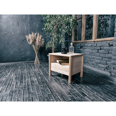 Caedan 49cm W Solid Wood Bedside Table