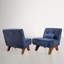 Chaise longue d'appoint rembourrée avec coussin 29,5 po Drayk-1056928949
