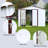 Metal Garden Sheds 8Ftx6ft Outdoor Storage Sheds White-121499151