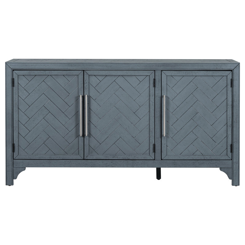 Élégante armoire bleu marine pour l'entrée. + Placage de pin, espace de rangement spacieux, espace de vie à options réglables. Structure robuste, tablettes