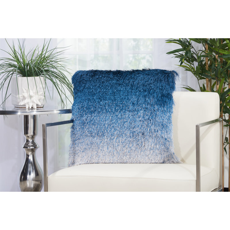 Housse de coussin carré et insert, Indigo