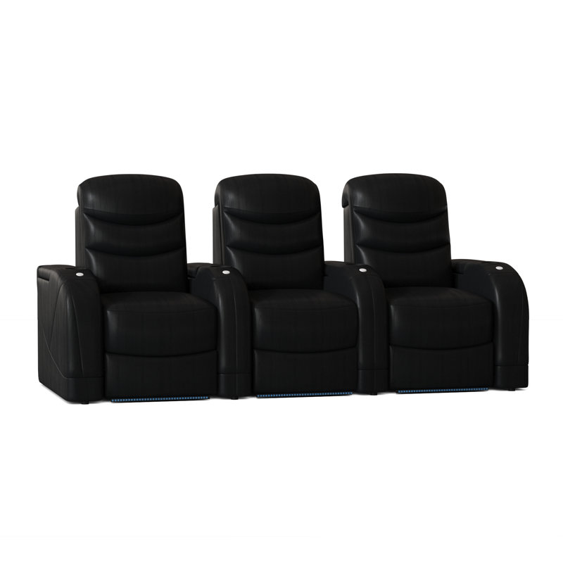 Rangée de cinéma maison Stealth HR Series (rangée de 3), Onyx Smartsuede