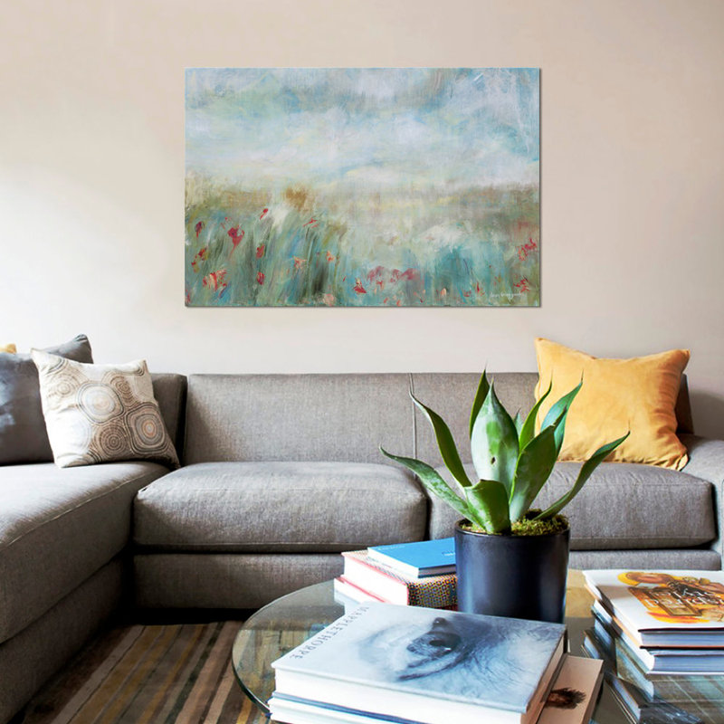 «Wild Garden», reproduction sur toile, H 26 po x l 40 po x p 1,5 po, Pas de tapis, Toile tendue