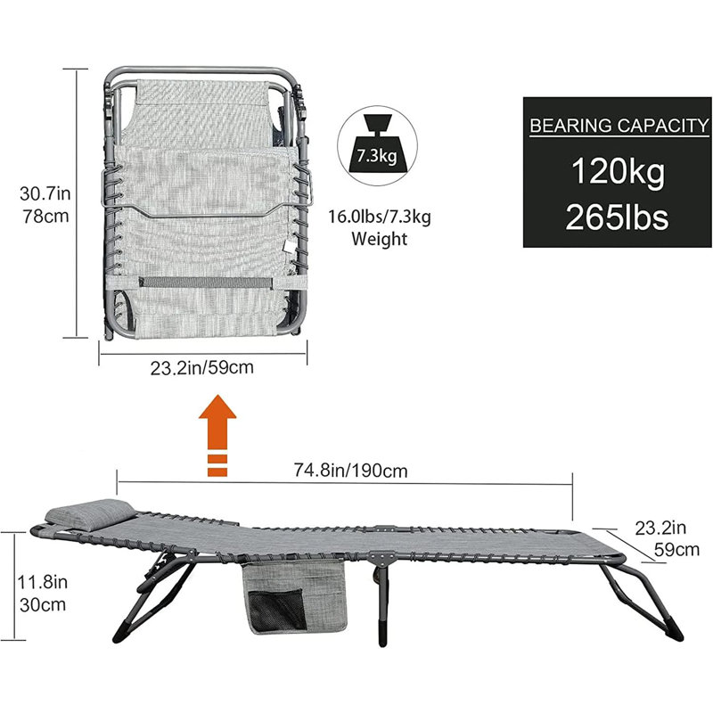 Banc de camping pliant Barbato