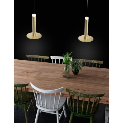 1 - Light Gold LED Geometric Pendant