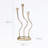 15.5" Gold Metal Modern Candle Holder for Home Decor