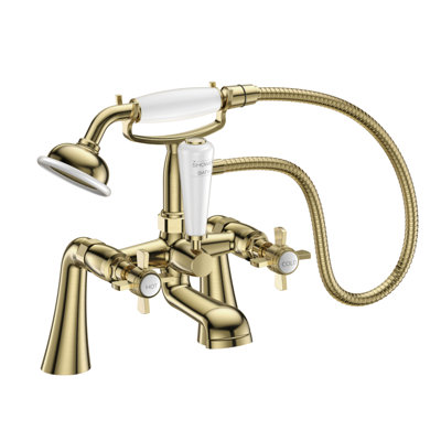 VeeBath Regency Traditional Bath Shower Mixer Tap with Kit