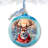 4'' Glass Hanging Figurine Ornament