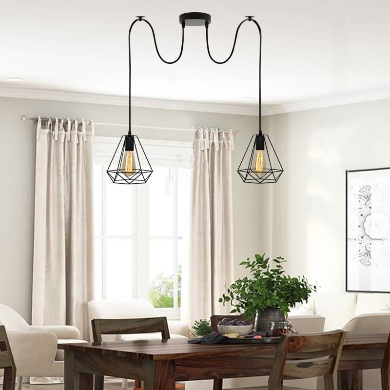Prestynne 2 - Light Black Cluster Pendant