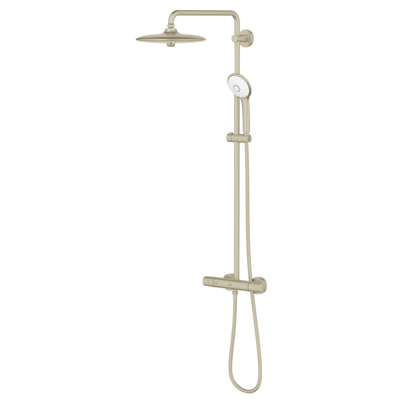 Euphoria 260 CoolTouch Thermostatic Shower System, Brushed Nickel Infinity