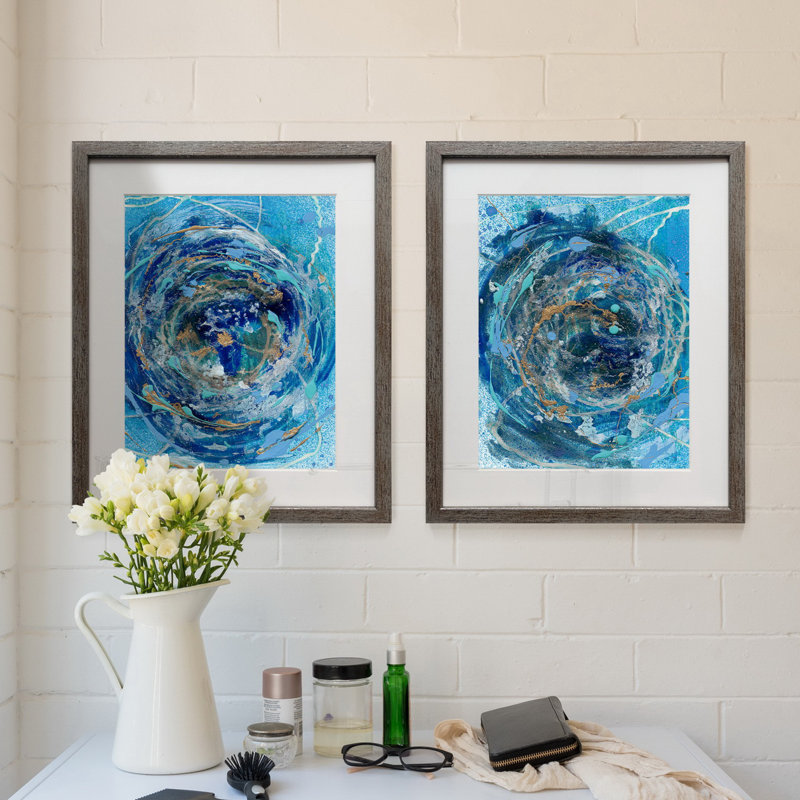 Waterbec I, ensemble de 2 reproductions d’art encadrées sur papier