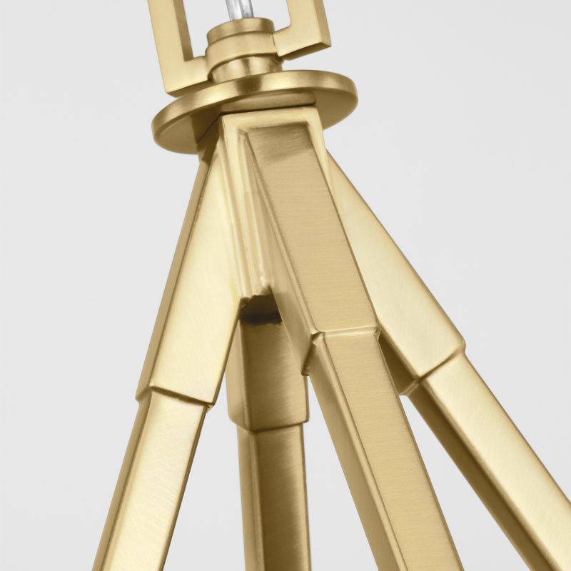 Perth 4 - Light Chandelier, 18.12" H x 31" W x 31" D, Burnished Brass