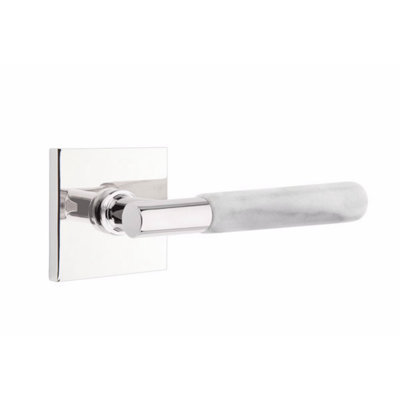 Select Round Single Dummy Door Lever with Square Rosette