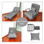 Chaise pliante grise