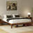 Carruthers Thor Bed Frame King - Solid Wood Platform Bed - Japanese Joinery Bed Frame - Wood Slat Support - No Box Spring Needed - Easy Assembly - Minimalist & Modern Style (walnut)-114246967-122289695