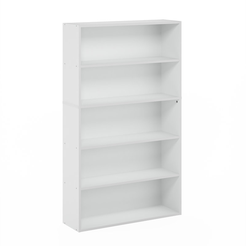 Pasir 5-Tier Open Shelf Bookcase, Bookshelf, (5 Shelves) 52.68"H x 31.5"W x 9.37"D, White