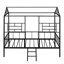 Structure de lit en métal pour lit simple avec support à lattes sans sommier