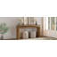  Console Farmhouse - Table de hall d'entrée en bois rétro avec suspension à double planche-1281391520