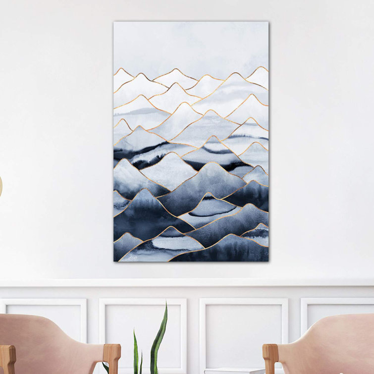 Mountains I by Elisabeth Fredriksson - Print on Canvas