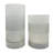 Nestore Handmade Glass Table Vase (PAIR) – Elegant Alabaster Cylinder Vase Set