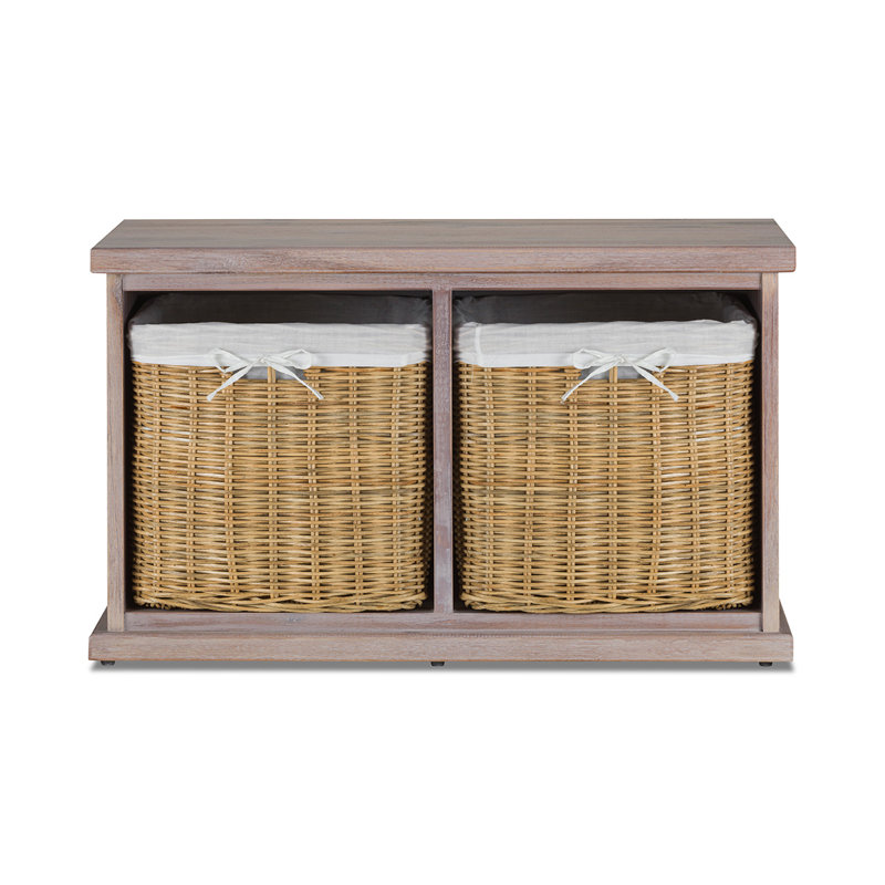 Bastogne Solid Wood Storage Bench