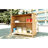 Outdoor Bar With Hawaiian Vibe And Adjustable Feet, Pe Grass Canopy, Wood, Spacious Storage In Theme, Strong For Enjoyment