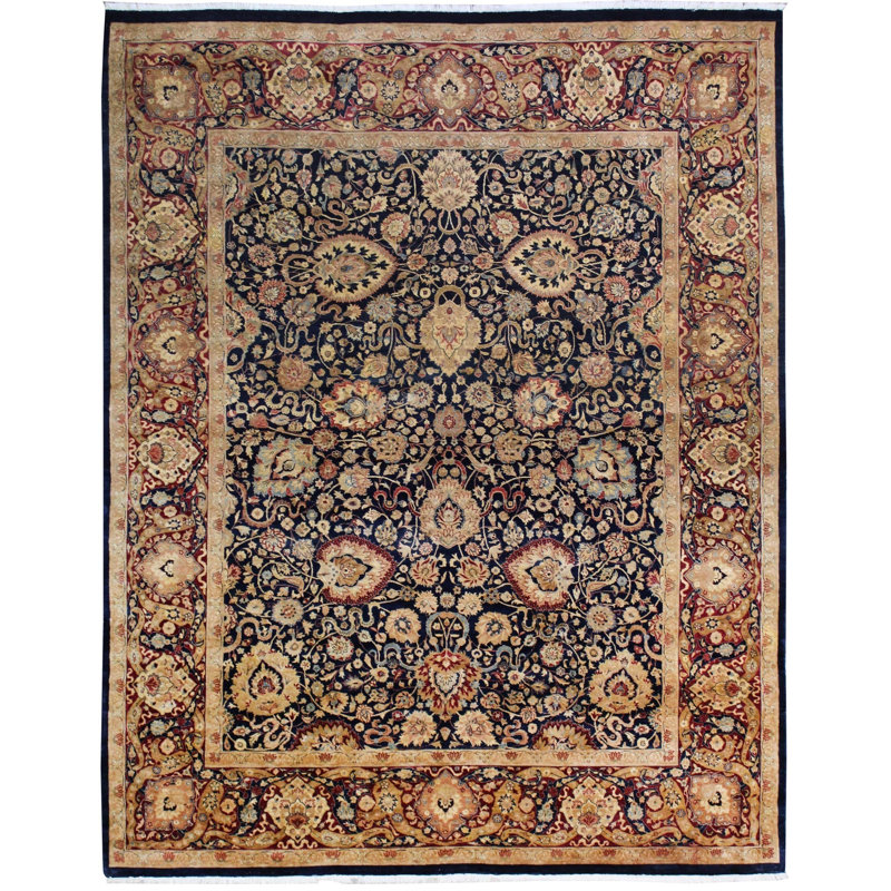 Cloud Band One-of-a-Kind 7'11" x 10'4" New Age Area Rug in Blue/Navy/Red