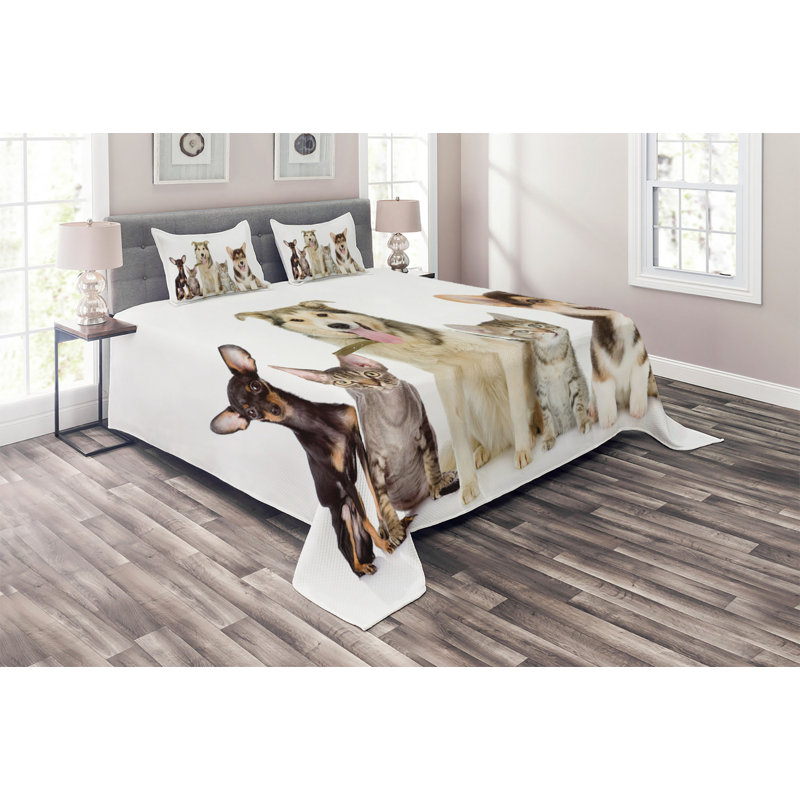 Coverlet, King Bedspread + 2 Shams