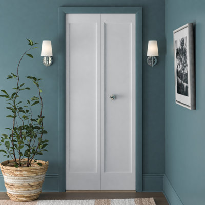 Primed 1 Panel Ovolo Bi-Fold Door