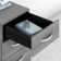 Studio C 72W x 36D Bow Front Desk and Credenza with Mobile File Cabinets