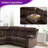7 - Seater Corner Sectional Sofa With Functional Console & Manual Reclining Loveseat