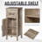 Kleankin Bathroom Floor Cabinet Storage Cupboard With Drawer And Adjustable Shelf