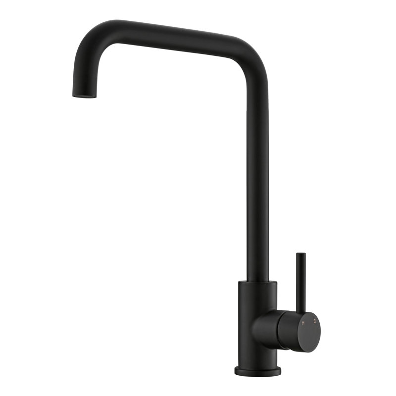 Robinet de bar à un trou carré Cosmos, Noir mat