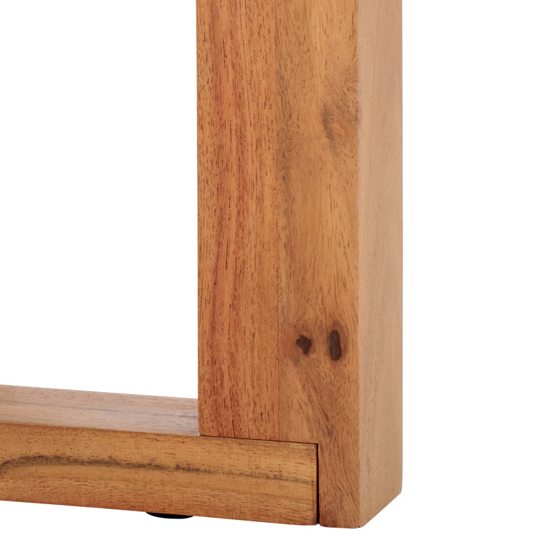 Bernardi Marble Top Console Table, White/Natural