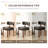 PU Leather Upholstered Solid Wood Dining Chair Side Chair-604761813