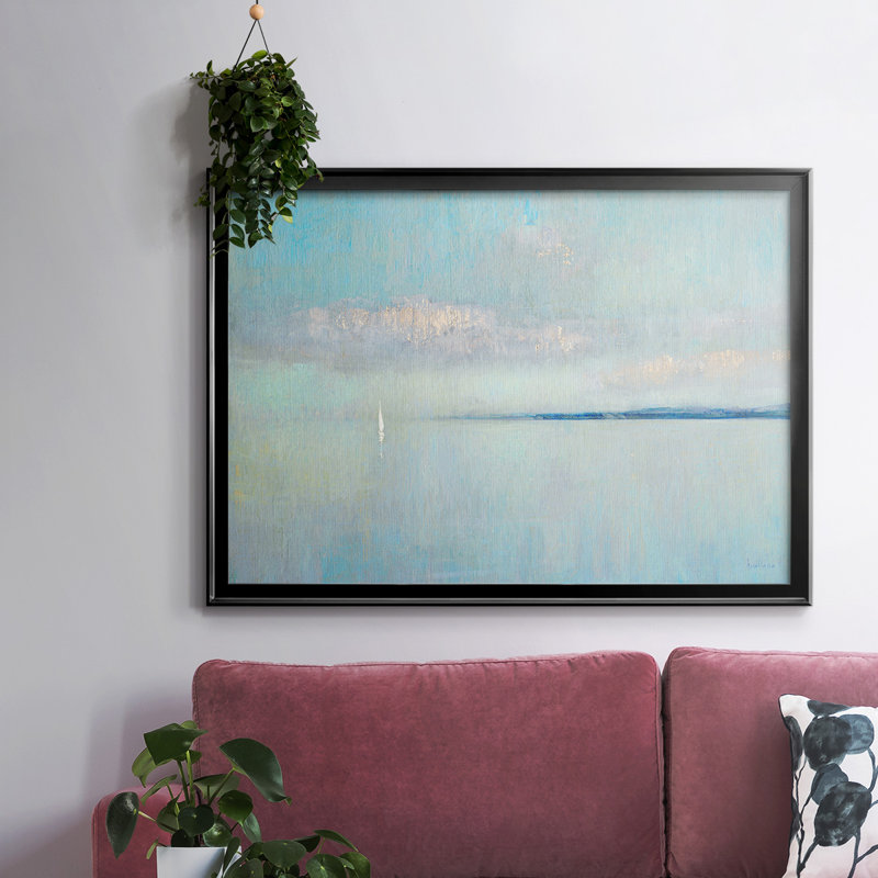 Sunrise Haze, reproduction d'art sur toile, H 14 po x l 20 po x P 1,5 po, Noir