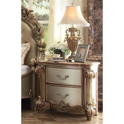 Table de chevet 2 tiroirs en bois