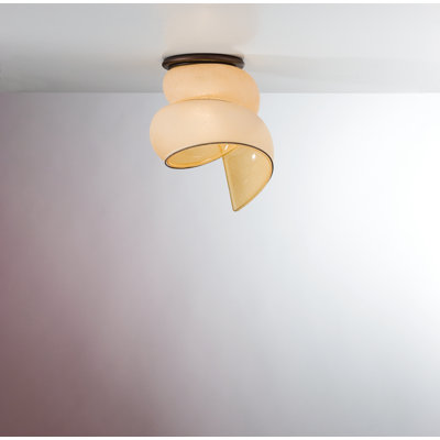 Chiocciola Glass Flush Mount